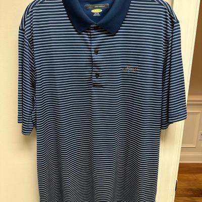 Lot of 5 Greg Norman Golf Shirts Blues