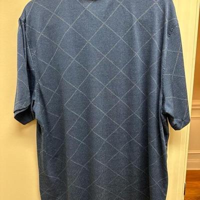 Lot of 5 Greg Norman Golf Shirts Blues