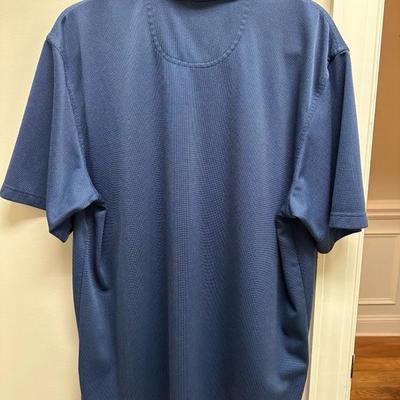 Lot of 5 Greg Norman Golf Shirts Blues