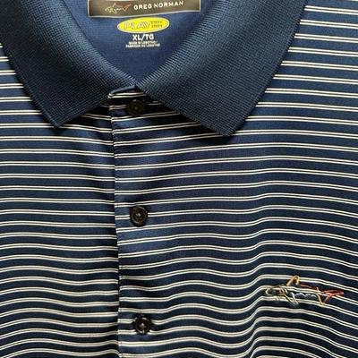 Lot of 5 Greg Norman Golf Shirts Blues