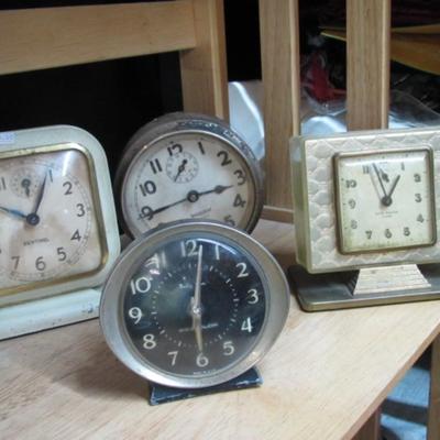 Vintage New Haven Westclox Sentinel & Baby Ben Alarm Clocks