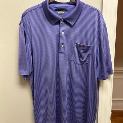 Lot of 3 Greg Norman Golf Shirts Purples
