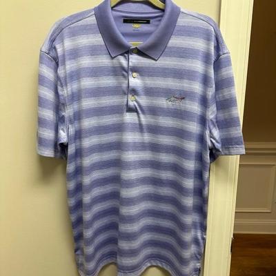 Lot of 3 Greg Norman Golf Shirts Purples