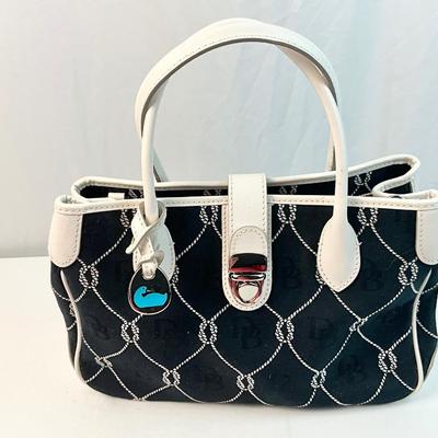 Lot F 281 Dooney & Bourke Canvas Nautical Handbag
