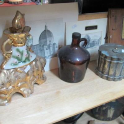 Smirnoff Vodka Bottle Jim Beam Decanter Executive Series Vintage Brown Jug Vintage Artwork