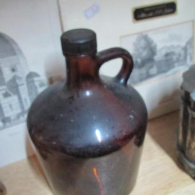 Smirnoff Vodka Bottle Jim Beam Decanter Executive Series Vintage Brown Jug Vintage Artwork