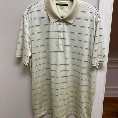 Lot of 4 Greg Norman Golf Shirts Yellows