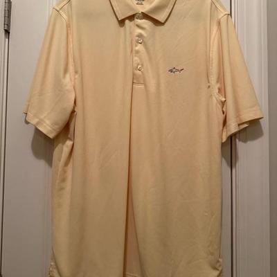 Lot of 4 Greg Norman Golf Shirts Yellows