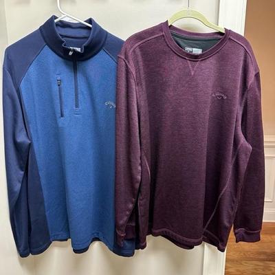 Lot of 3 Columbia Long Sleeve Shirts & 2 Callaway Pullovers