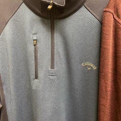 Lot of 3 Columbia Long Sleeve Shirts & 2 Callaway Pullovers