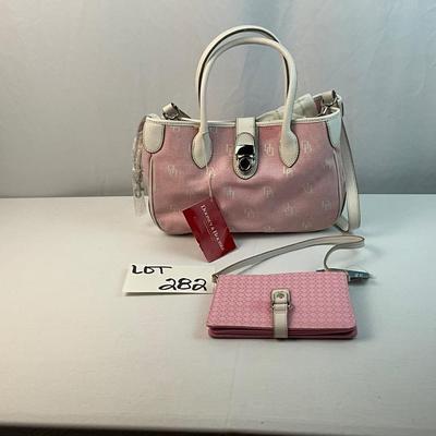 Lot F 282 NWT Dooney & Bourke Handbag and Nine West Clutch