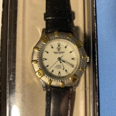 Vintage New in Box Never Used "Jagermeister" Promotional Liquor His or Hers Wristwatch Needs Battery. FREE DOMESTIC SHIPPING.