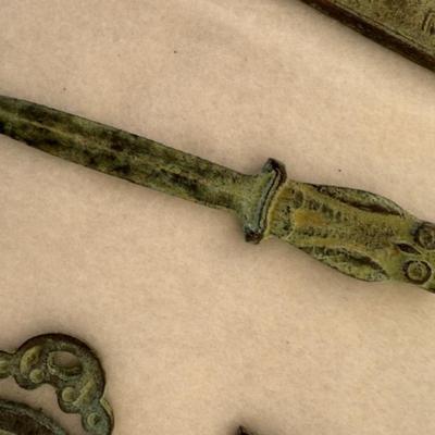 11 Green Metal Items
