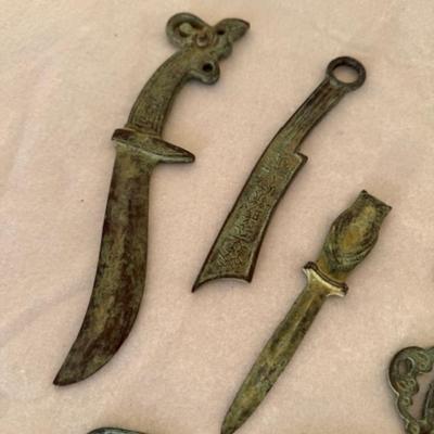 11 Green Metal Items