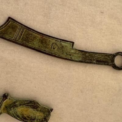 11 Green Metal Items