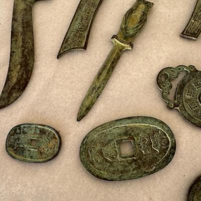 11 Green Metal Items