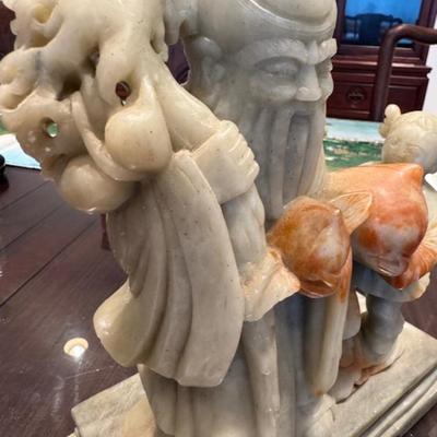 Soapstone Carving God of Longevity