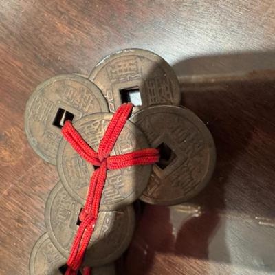 2 Chinese Feng Shui Coin Swords