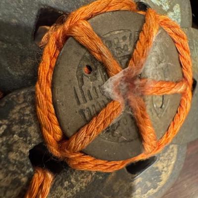 2 Chinese Feng Shui Coin Swords