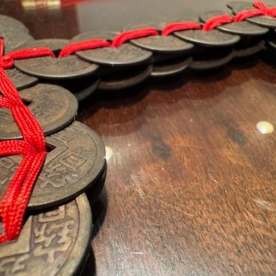 2 Chinese Feng Shui Coin Swords
