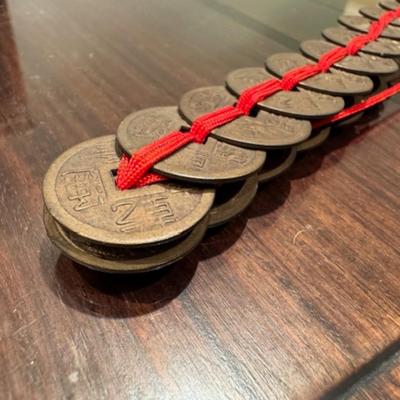 2 Chinese Feng Shui Coin Swords
