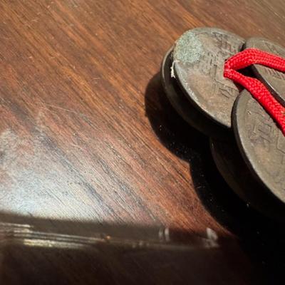2 Chinese Feng Shui Coin Swords