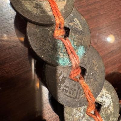 2 Chinese Feng Shui Coin Swords