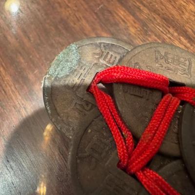 2 Chinese Feng Shui Coin Swords