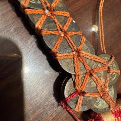 2 Chinese Feng Shui Coin Swords