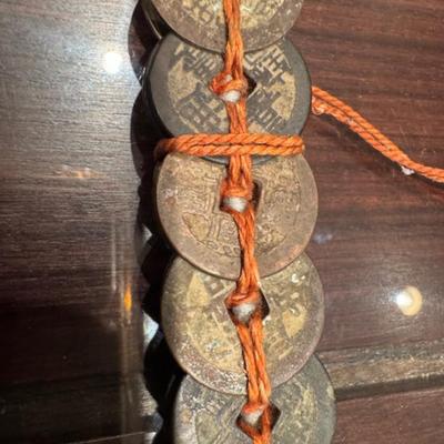 2 Chinese Feng Shui Coin Swords
