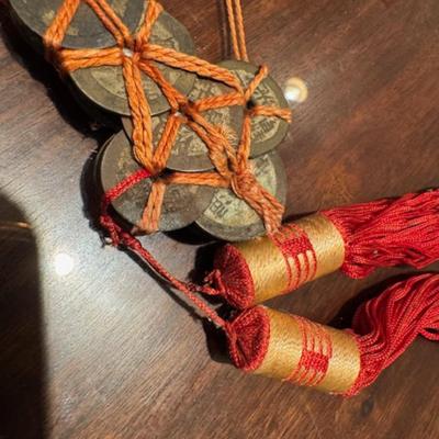 2 Chinese Feng Shui Coin Swords