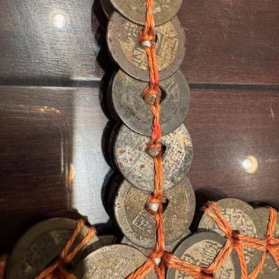 2 Chinese Feng Shui Coin Swords