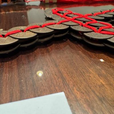 2 Chinese Feng Shui Coin Swords