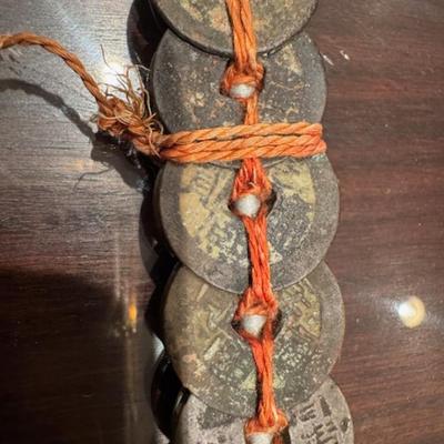 2 Chinese Feng Shui Coin Swords