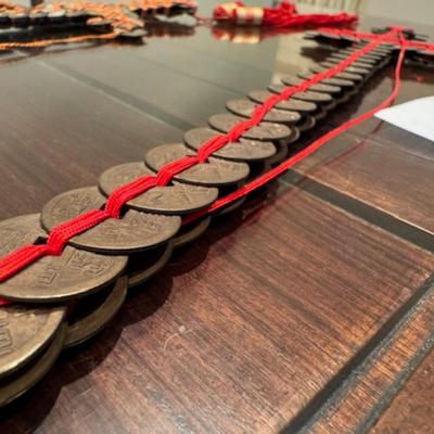 2 Chinese Feng Shui Coin Swords