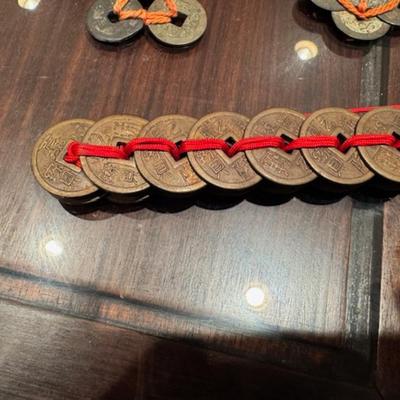 2 Chinese Feng Shui Coin Swords