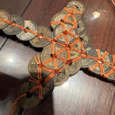 2 Chinese Feng Shui Coin Swords