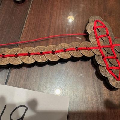 2 Chinese Feng Shui Coin Swords