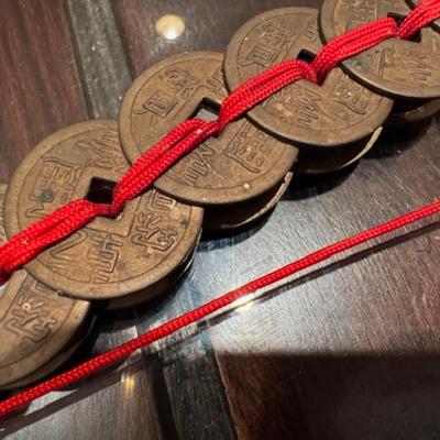 2 Chinese Feng Shui Coin Swords