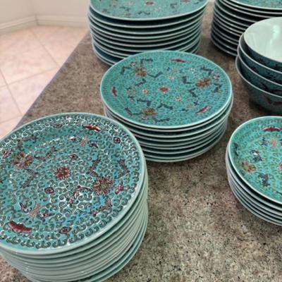Large Set of Dishes