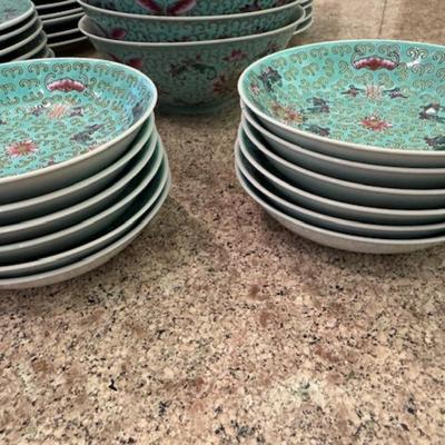 Large Set of Dishes