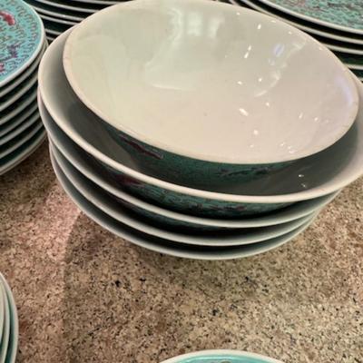 Large Set of Dishes