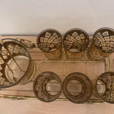 Mid-Century Glass Set