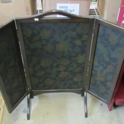 Decorative Only 3 Panel Fire Screen
