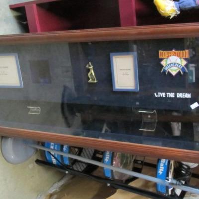 Large Baseball Display Cabinet Approx 39" Long