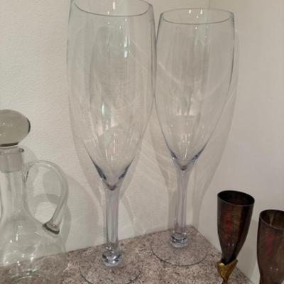3 Sets of Glasses and one Pitcher
