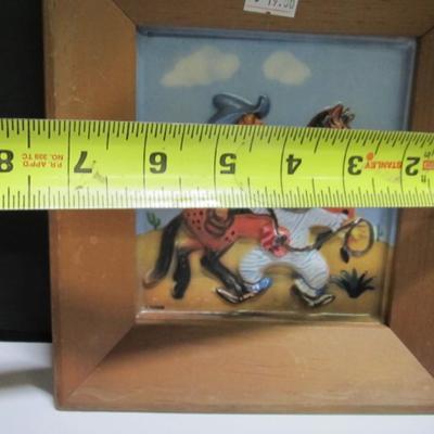 Vacuform Vinson 1950's 3D Art Marble Ashtray Indiana Glass Celery Dish