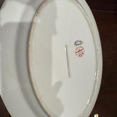 2 Mid-Century Rooster Platters