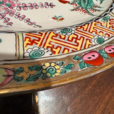 2 Mid-Century Rooster Platters