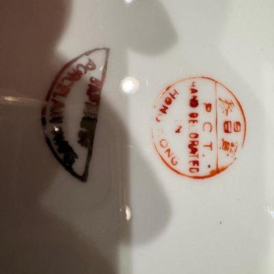 2 Mid-Century Rooster Platters